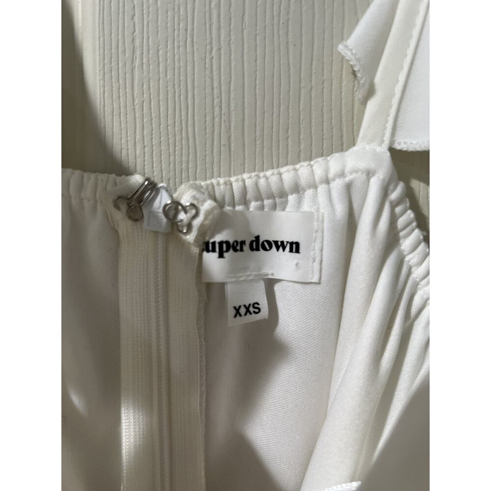 superdown White Ruffled Strap Midi Dress - Picture 5 of 10